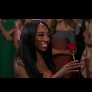 Red mini bandage dress as seen on ABC’s the bachelor S23